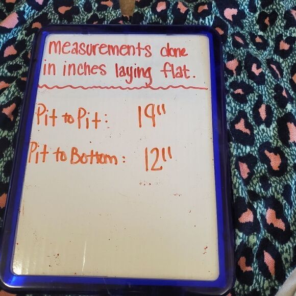 H&M teal / pink leopard tank top M - Picture 7 of 8